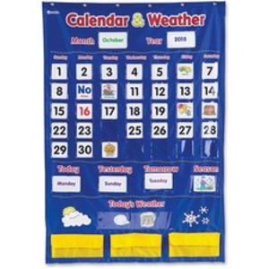 Learning LRN LER2418 Calendarweather Pocket Chart - Themesubject: Lear