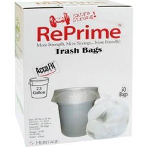 Heritage HER H5645TCRC1 Heritage Accufit Reprime Trash Bags - 23 Gal -