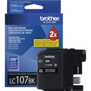 Original Brother LC107BK Innobella  Super High Yield Black Ink Cartrid
