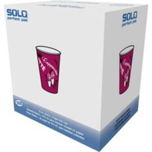 Dart SCC OF16BI0041 Solo Single Sided Paper Hot Cups - 16 Fl Oz - 300 