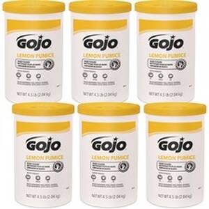 Gojo GOJ 091506 Reg; Hand Sanitizer - Lemon Scent - 4.50 Lb - Dirt Rem