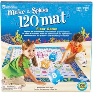 Learning LRN 1772 Make A Splash 120 Mat Floor Game - 6-10 Year