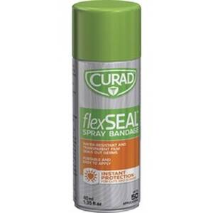 Medline MII CUR76124RB Curad Flexseal Spray Bandage - 1.35 Fl Oz - 1ea
