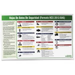 Impact IMP 799073 Safety Data Sheet Spanish Poster - 32 Width - Multic