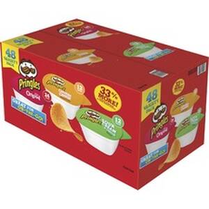 Kelloggs KEB 14991 Pringles Crisps Grab 'n Go Variety Pack - Cheddar C