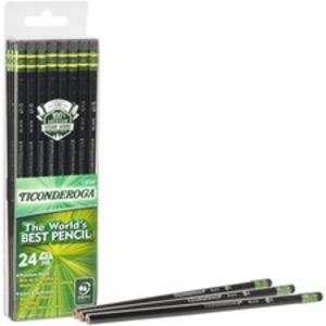 Dixon DIX 13926 Ticonderoga No. 2 Pencils - 2 Lead - Black Lead - Blac