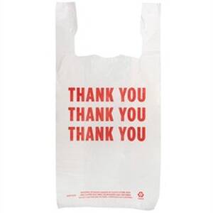 Genuine GJO 11570 Joe Thank You Plastic Bags - 11 Width X 20 Mil Lengt