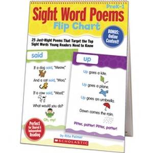 Scholastic SHS 115940 Scholastic Sight Word Poems Flip Chart - Themesu