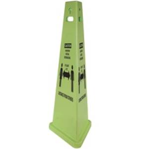 Impact IMP 9140SD Trivu Social Distancing 3 Sided Safety Cone - 1 Each