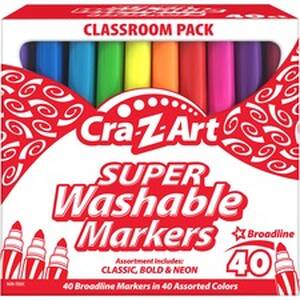 Crazart CZA 740106 Cra-z-art Super Washable Broadline Markers Pack - B
