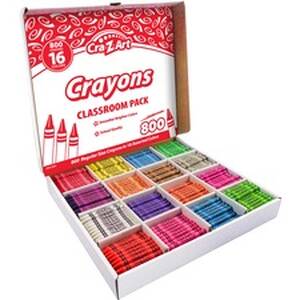Crazart CZA 740041 Cra-z-art Crayons Classroom Pack - Multi - 800