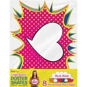 Geographics GEO 24756 Cosmic Burst Shapes Poster Board - Fun And Learn