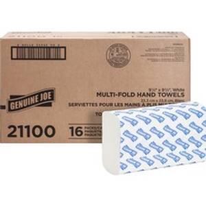 Genuine GJO 21100 Joe Multifold Towels - 1 Ply - Multifold - 9.20 X 9.