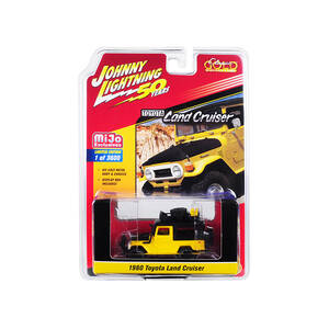 Johnny JLCP7284 1980 Toyota Land Cruiser Yellow And Black With Accesso
