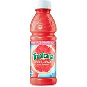 Pepsico QKR 75716 Tropicana Bottled Ruby Red Grapefruit Juice - Grapef