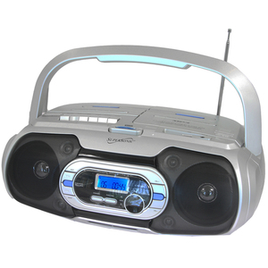 Supersonic SC-729BT Bluetooth Compatible Portable Audio System In Silv