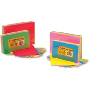 Hygloss HYX 43510 Hygloss Bright Color Blank Note Cards - 100 Sheets -