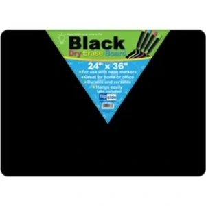 Flipside FLP 40088 Flipside Black Dry Erase Board - 24 (2 Ft) Width X 