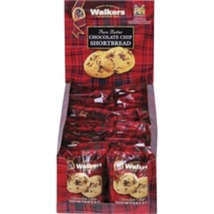 Office OFX W1537D Office Snax Chocolate Chip Shortbread Cookies - Shor