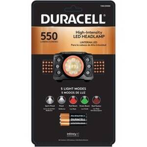 Duracell DUR 7203DH550 High Intensity Led Headlamp - Aaa - Black