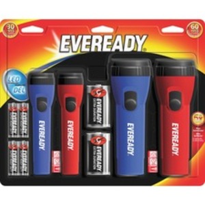 Energizer EVE EVM5511S Led Flashlight Combo Pack - Bulb - D - Red, Blu