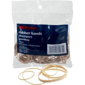Officemate OIC 30070 Oic Assorted Size Rubber Bands - 1  Bag - Natural