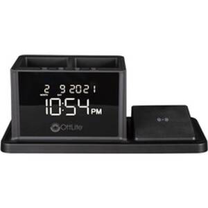 Ottlite OTT A03G5T Ottlite Wireless Charging Organizer Clock - 10.4 X 