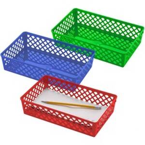 Officemate OIC 26208 Achievareg; Large Supply Basket, Assorted Colors,