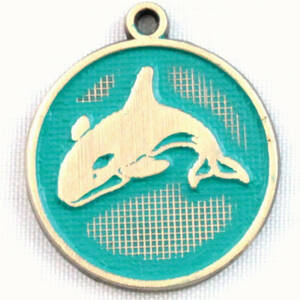 Gleeful RT-WILD-TEAL-NEC Wild  Free Token Charm  Necklace (18 Inches)