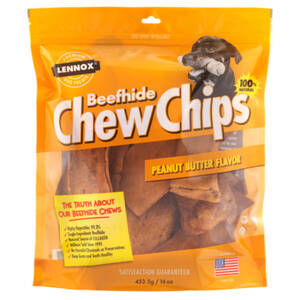 Lennox 58004 Peanut Butter Beehide Chew Chips (16oz)