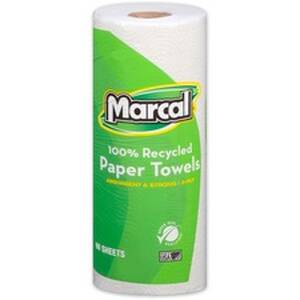 Marcal MRC 6709 Marcal 100% Recycled, Paper Towels - 2 Ply - 11 X 9 - 