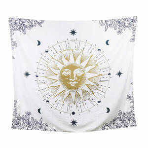 Homeroots.co 376632 Sun Moon And Stars Celestial Tapesty Wall Hanging