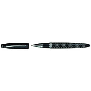 Creative 2647 Black Rollerball Pen With Silver Crisscross