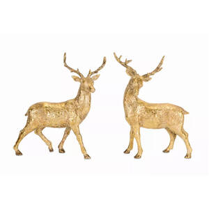 Melrose 72658DS Deer (set Of 2) 15h Poly Stone
