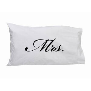 Creative 101334 Pillow Case Mrs. (script)
