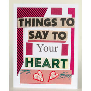 Barnes SQ4052467 Things To Say To Your Heart Greeting Card (pack Of 6)