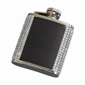 Creative 21012 Crystal Flask With Black Engraving Plates