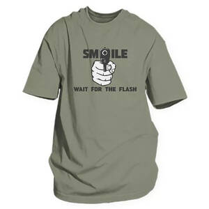 Fox 63-471 S Smile For The Flash Men's T-shirt Olive Drab - Small
