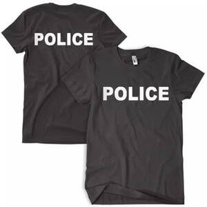 Fox 64-60 M Police T-shirt Black - Medium