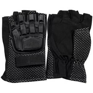 Fox 79-881 M Half Finger Tactical Engagement Glove - Black Medium