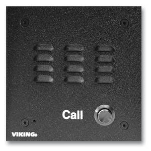 Viking VK-E-10A Speaker Phone With Call Button  Black Aluminum Facepla