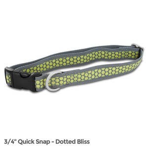 Petsafe FIN-QSC-M-3/4-DOT Fido Finery Quick Snap Collar (medium, Dotte