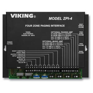 Viking VK-ZPI-4 Vk-zpi-4 Viking Multi-zone Paging Interface