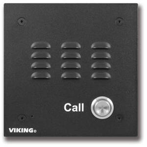 Viking VK-E-10-IP Voip Speaker Phone With Call Button  Black Aluminum 
