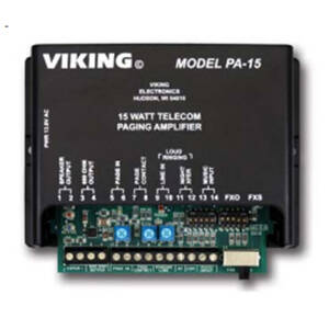 Viking VK-PA-15 Vk-pa-15 15 Watt Paging Amplifier And Loud Ringer