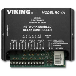 Viking VK-RC-4A Vk-rc-4a Network Enabled 4 Relay Controller