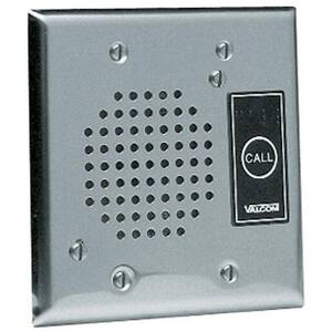 Valcom V-1072B-ST Vc-v-1072b-st Doorplate Spkr, Flush Wled (stainless)