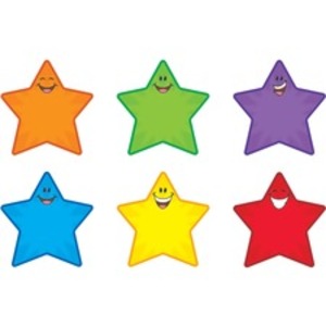 Trend TEP T10907 Trend Smiling Stars Accents - Precut - 5.50 Height - 