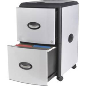 Storex STX 61352U01C Deluxe File Cabinet - 2-drawer - 19 X 15 X 23 - 2