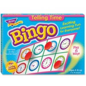 Trend TEP 6072 Trend Telling Time Bingo Game - Themesubject: Learning 